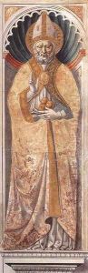 St Nicholas of Bari (on the pillar) 1464-65 by Benozzo di Lese di Sandro Gozzoli