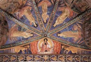 St Francis in Glory and Saints 1452 by Benozzo di Lese di Sandro Gozzoli