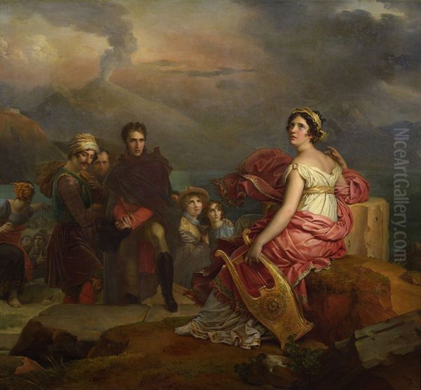 Corinne at Cape Miseno 1819 - view 1