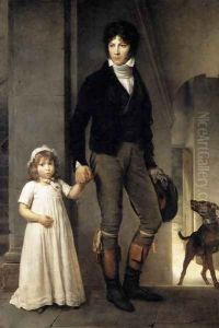 Jean-Baptist Isabey, Miniaturist, with his Daughter 1795