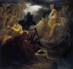 Ossian Awakening the Spirits on the Banks of the Lora with the Sound of his Harp after 1801