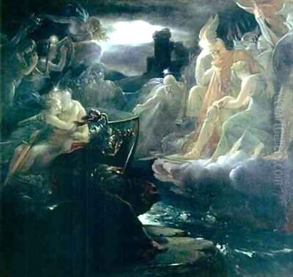 Ossian Conjuring up the Spirits on the Banks of the River Lora with the Sound of his Harp - view 1