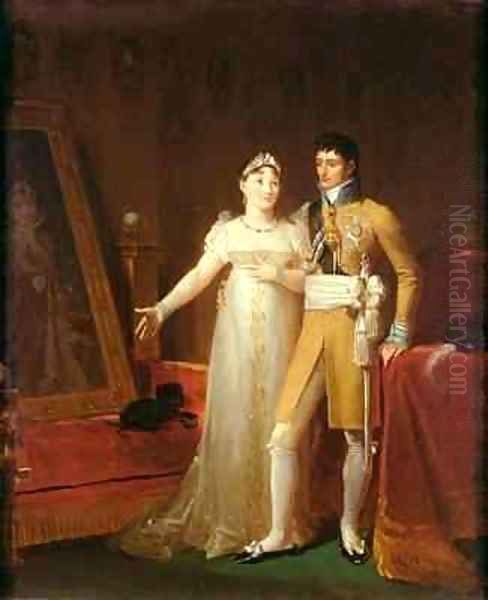 Portrait of Jerome Bonaparte 1784-1860 and his wife Catherine 1783-1835 of Wurtemberg - view 1