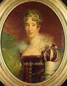 Portrait of Queen Marie Amelie of Bourbon 1782-1866 by Baron Francois Gerard