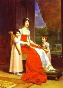 Marie Julie Bonaparte Queen Of Spain With Her Two Daughters