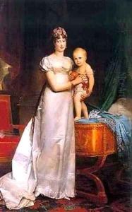 Marie Louise Empress Of France With Her Son Napoleon II King of Rome by Baron Francois Gerard