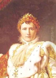 Napoleon I 1769-1821 in Coronation Robes by Baron Francois Gerard