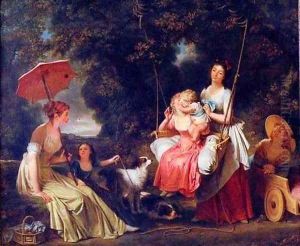 Women and Children in a Park by Baron Francois Gerard