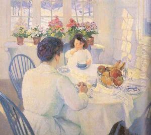 The Breakfast Room 1916 by Bernhard Gutmann