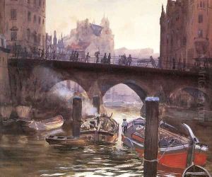 Canal Scene by Bernhard Gutmann