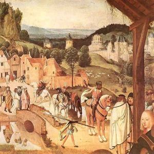 Adoration of the Magi (detail) 1480-85