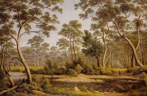 River Nile, Van Diemen's Land, from Mr Glover's Farm - view 1