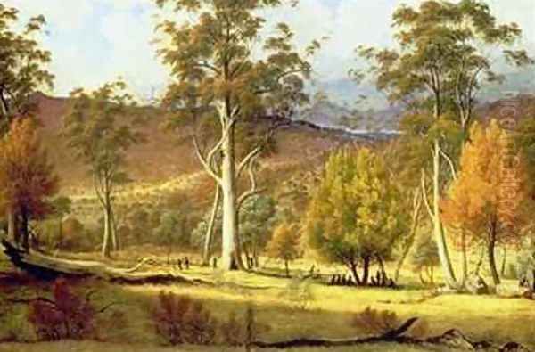 Natives in the Eucalypt Forest on Mills Plains Patterdale Farm by John Glover