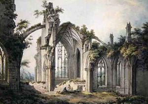 Melrose Abbey by John Glover