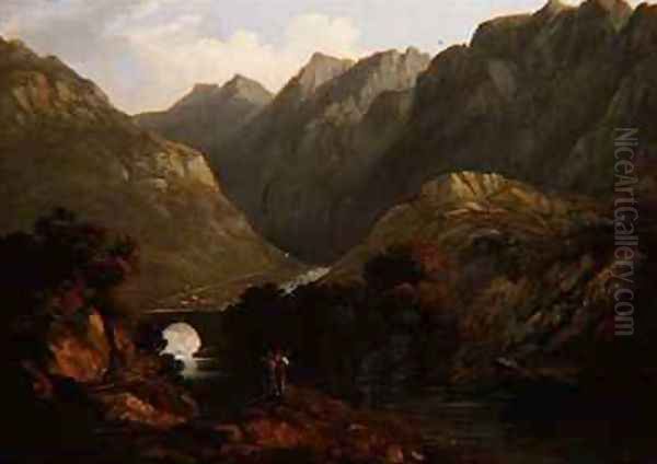 Pont Averglastyn North Wales - view 1