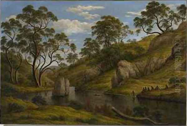 The Bath of Diana Van Diemens Land - view 1