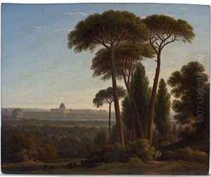 Rome with St Peters and the Castel SantAngelo