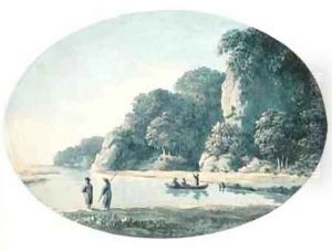 River with Fisherman by John Glover
