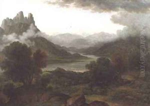 Looking towards the Val dAosta Bernese Oberland by John Glover