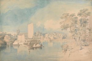 The Thames at Isleworth by John Glover