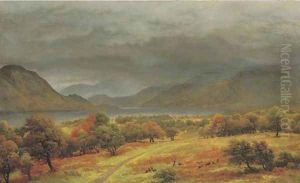 View of Place Fell and Hellvellyn, Ullswater, from Gowbarrow Park
