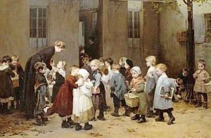 Back To School by Henri-Jules-Jean Geoffroy (Geo)