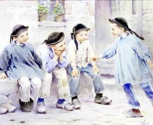 Captive Audience by Henri-Jules-Jean Geoffroy (Geo)