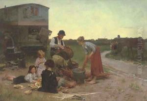 A family of basket weavers