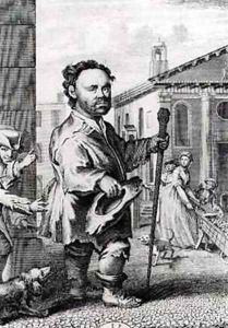 Owen Farrel b 1716 the Irish Dwarf by Hubert-Francois Gravelot