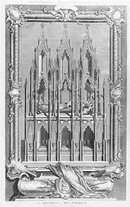 The Monument of Edward II 1284-1327 in Gloucester Cathedral by Hubert-Francois Gravelot