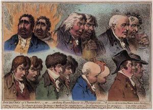 Dublures of Characters 1798 by James Gillray