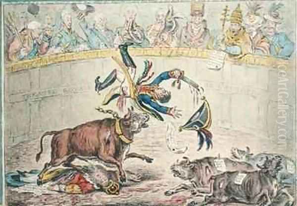 The Spanish Bull Fight or The Corsican Matador in Danger - view 1