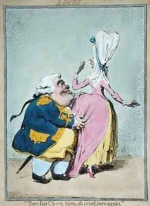 A Duet Turn Fair Clora turn ah cruel turn again by James Gillray