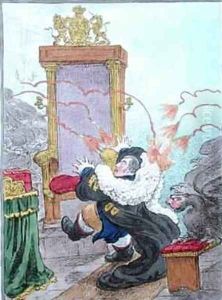 The New Speaker ie the Law Chick between the Hawks and the Buzzards by James Gillray