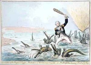 Extirpation of the Plagues of Egypt by James Gillray