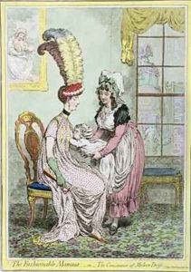 The Fashionable Mamma or The Convenience of Modern Dress by James Gillray