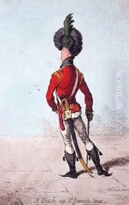 A Dash up St James Street by James Gillray