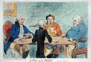 A Pig in a Poke by James Gillray