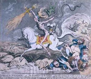 The Death of Admiral Lord Nelson at the Moment of Victory 2 by James Gillray
