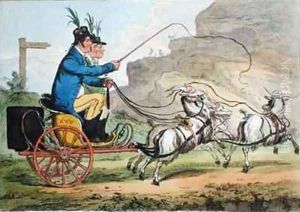 A Welch Tandem by James Gillray