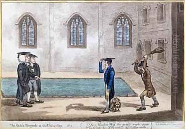 Plate 3 from The Rakes Progress at University - view 1