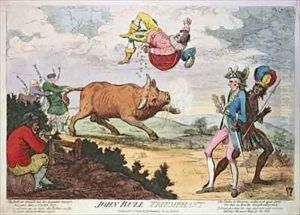 John Bull Triumphant 3 by James Gillray