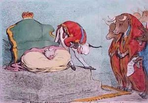 The York Reverence or City Loyalty amply rewarded by James Gillray