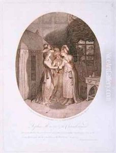 Sophia Honour and the Chambermaid scene from Tom Jones by James Gillray