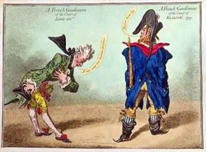 A French Gentleman of the Court of Louis XVI and a French Gentleman of the Court of Egalite by James Gillray