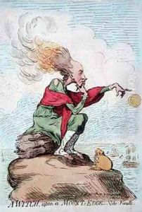 A Witch upon a Mounts Edge or Fuzelli by James Gillray