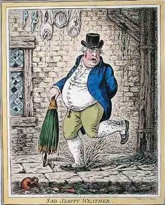 Sad Sloppy Weather by James Gillray