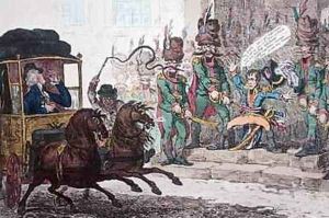 German Nonchalance or The Vexation of Little Boney or The Diplomatiques Late Journey through Paris
