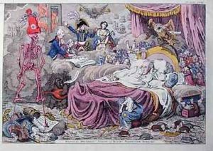 Political Dreamings Visions of Peace Prospective Horrors by James Gillray