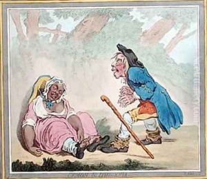 Cymon and Iphigenia by James Gillray